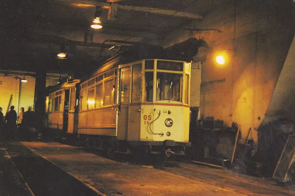 Postcard: Naumburg (Saale) railcar 16 inside Naumburger Straßenbahn (1979)