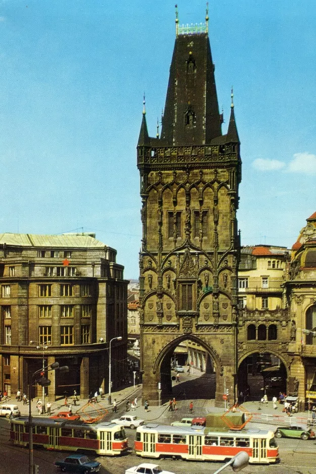 Postcard: Prague by Prašná brána (1970)