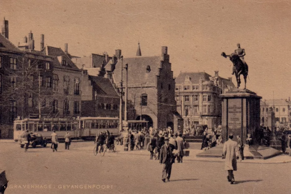 Postcard: 's-Gravenhage-Gevangenpoort (1936)