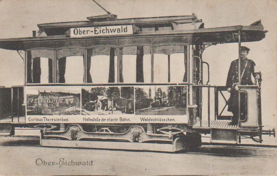 Postcard: Teplice Ober-Eichwald (1895)