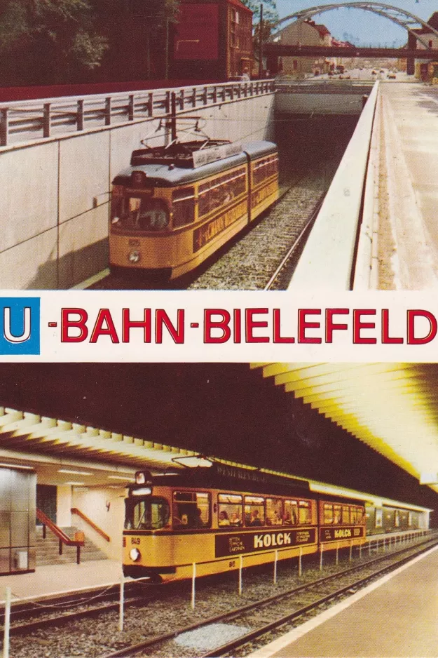 Postcard: U-Bahn-Bielefeld (1980)