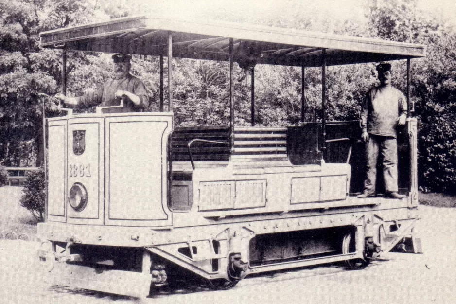 Postcard: Vienna service vehicle MD 2881 at Aßmayergasse (1920)