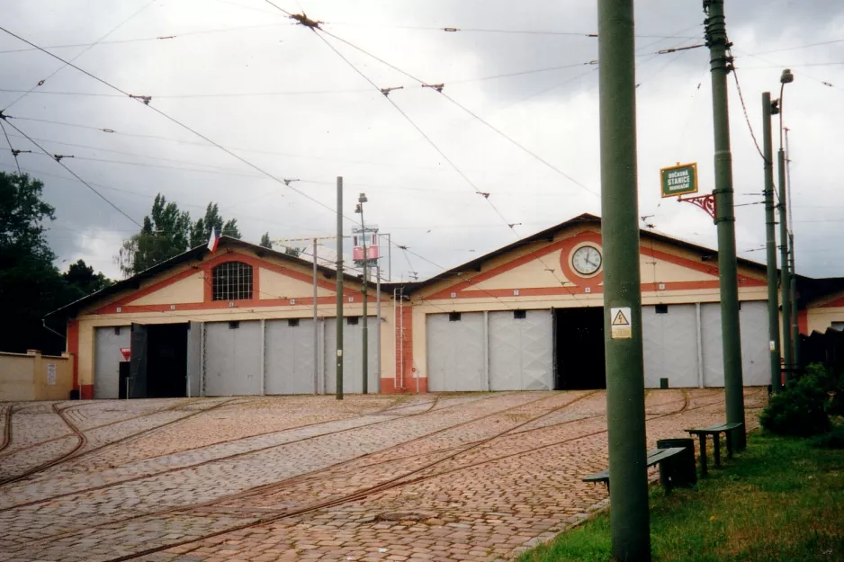 Prague in front of Muzeum Městské Hromadné Dopravy (2001)