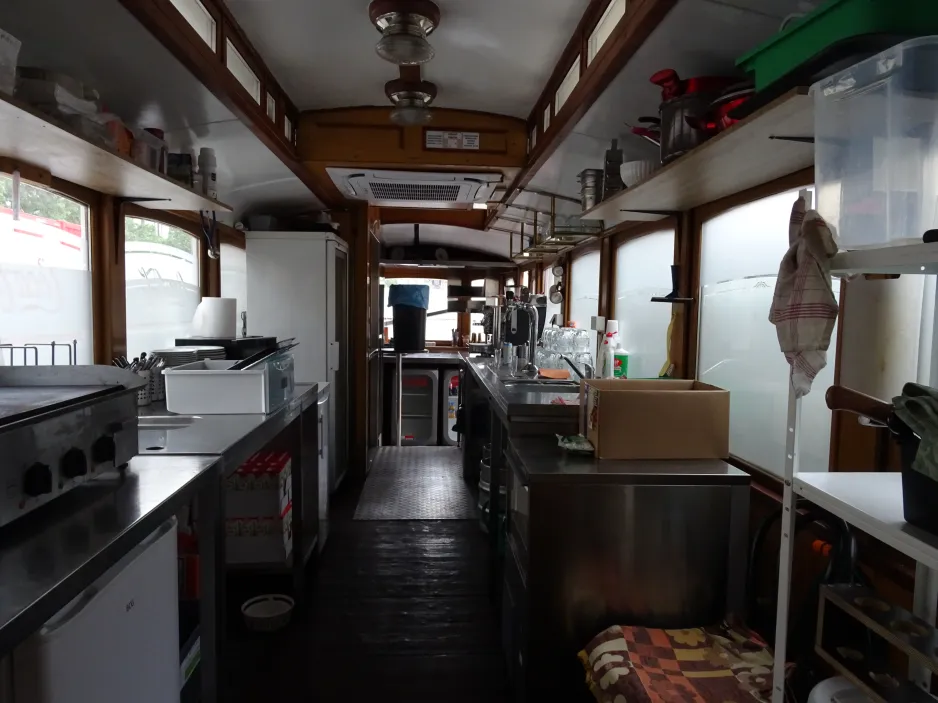 Prague railcar 2077, the front Café Tramvaj (2024)