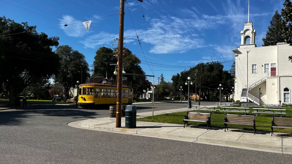 San Jose History Park Line with railcar 143 History Park (2022)