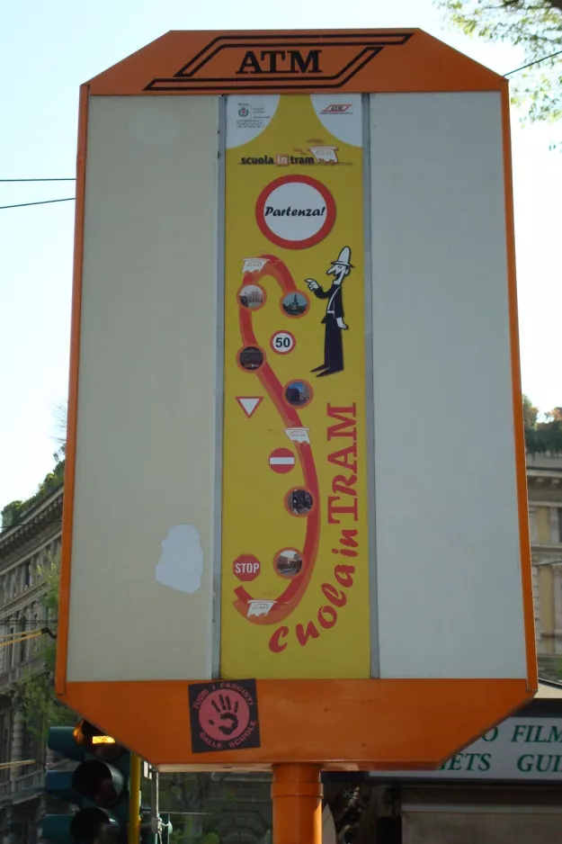 Sign: Milan on Piazza Castello (Milan) (2009)