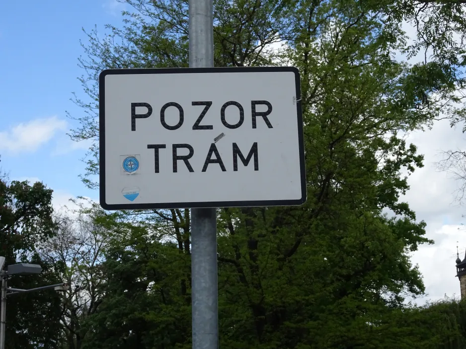 Sign: Prague at Karlovo náměstí (2024)