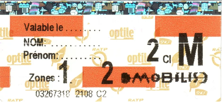 Single ticket: the front: Valable le........
(2007)