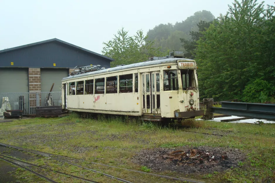 Thuin railcar 9063 outside Tramway Historique Lobbes-Thuin (2014)