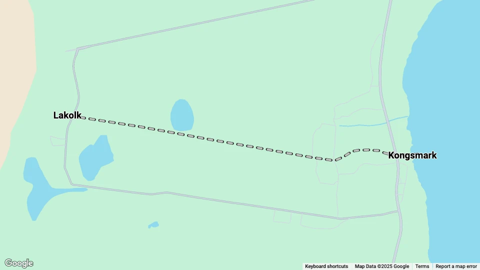 Rømø Horse Tramway route map