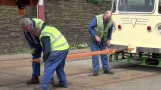 Blackpool Trams — Coronation Tram 304 Breaks Down on Tour