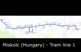 Cab View - Miskolc tram line 1