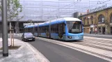 Chemnitz Hbf tram passage 17.06.2014