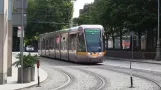 Citadis 5000 class trams on the Luas Green Line (23-8-2014)