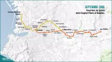 Evolution of tram lines in Marseille since 2004