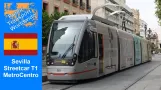 Sevilla Tram in the historic citycenter