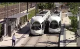 T4 & T2 line Trams in Lyon, France (2016)