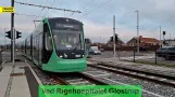 The light rail on Ring 3 - test run at Rigshospitalet/Glostrup Station