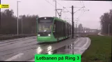 The light rail on Ring 3 - Test run Ndr. Ringvej / Fabriksparken