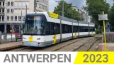 Tram 24 (CAF) departs from Paardenmarkt, Antwerp