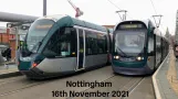 Trams at Nottingham Station (2021)