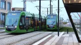 Trams/Trolleys/Trams in Lund, Sweden - Dec 2022 - 4k60