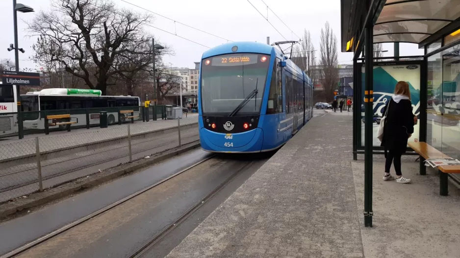 A35 Tvärbanan Liljeholmen söderut.