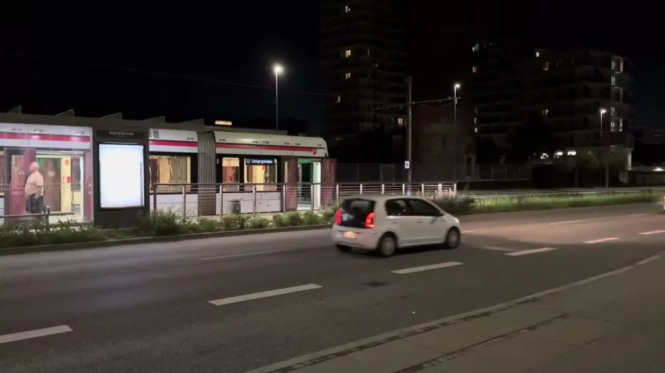 Aarhus Light Rail at the Water Tower on Randersvej (2023)