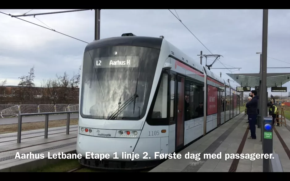 Aarhus Light Rail first day of operation (2017)