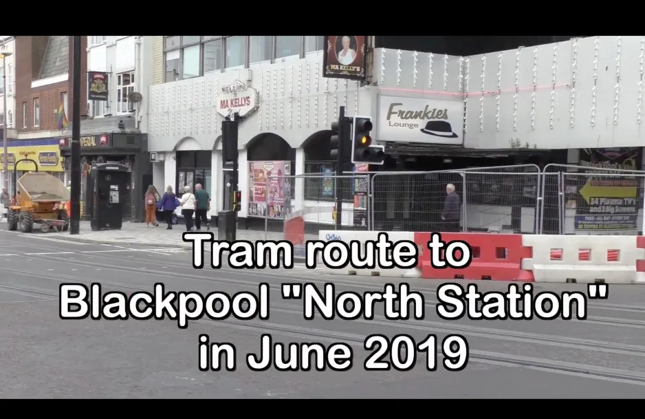 Blackpool - Tram route to North Station (2019)