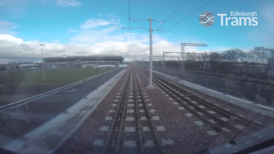 Edinburgh Trams Test Run: Edinburgh Airport - York Place