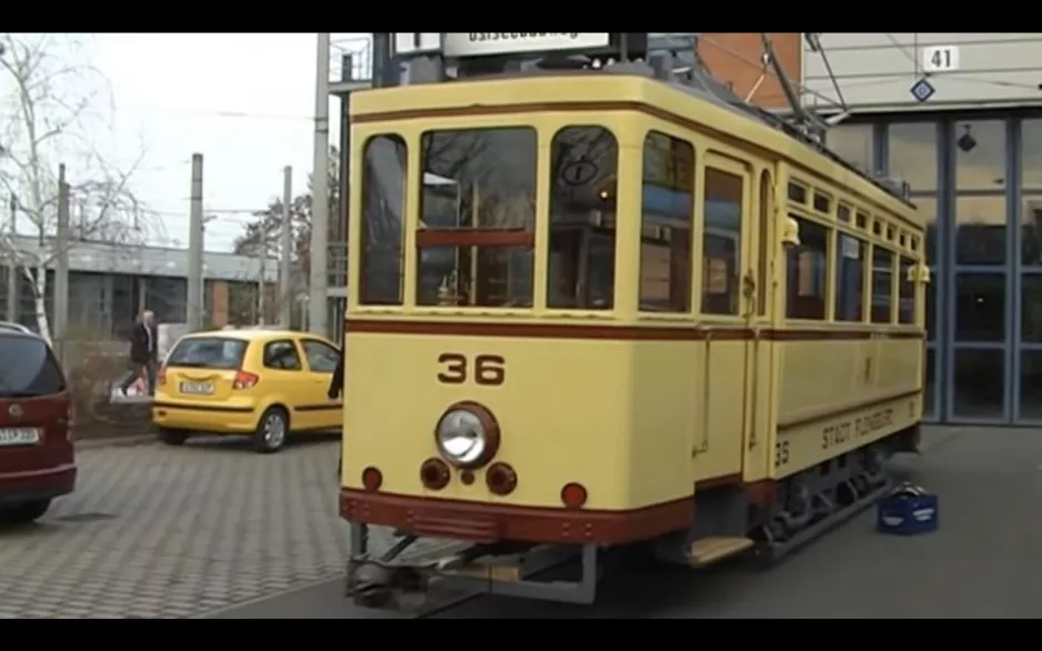 Flensburg tram car 36 in Gera (2012)
