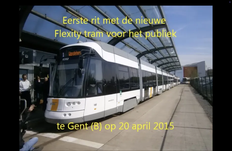 FLEXITY tram Ghent first ride (2015)