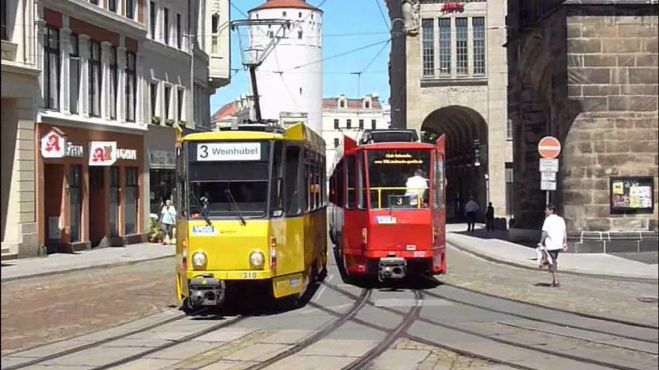 [HD] Tram CKD Tatra KT4D of VGG in Görlitz / Tram in Goerlitz [Germany]