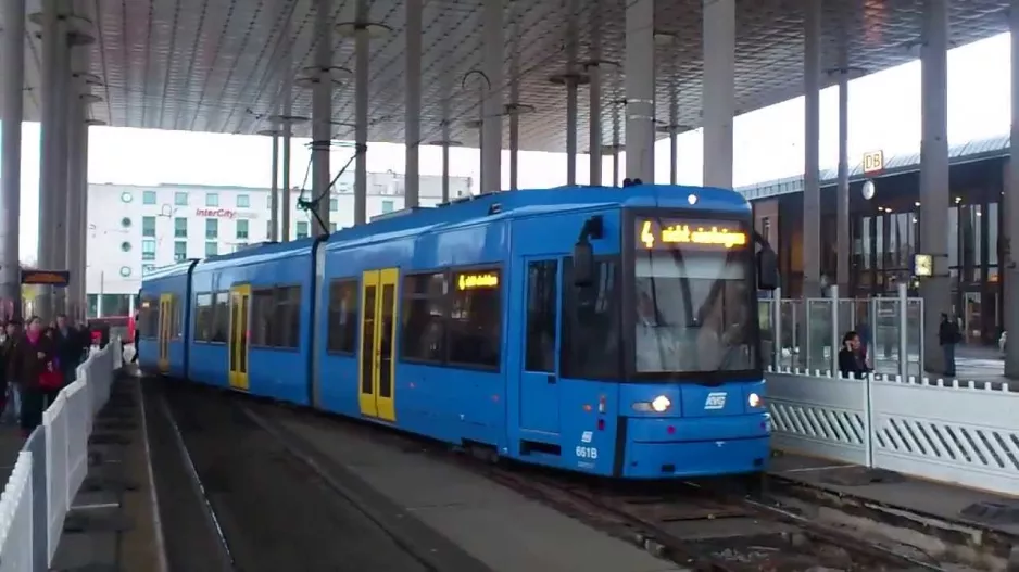 Kassel tram: climbing switch at Wilhelmshöhe station