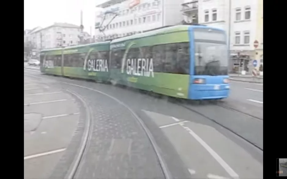 Kassel tram line 1 Wilhelmshöhe - Town Hall (2011)