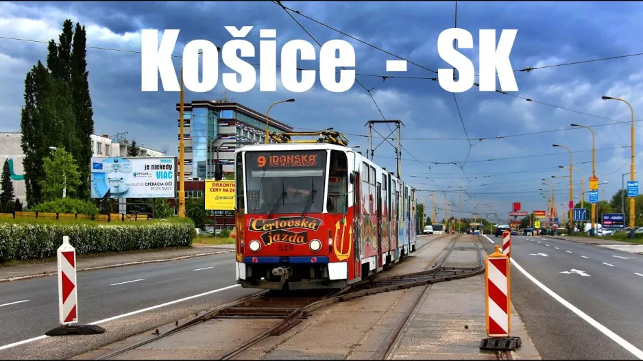 Košice Tram - VarioLF2+ & KT8D5 in construction site madness (2015)