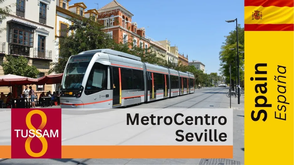 MetroCentro (Tram) Seville / Sevilla - Onboard