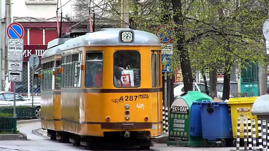 Mini footage - Old trams in Sofia, Bulgaria (2012)