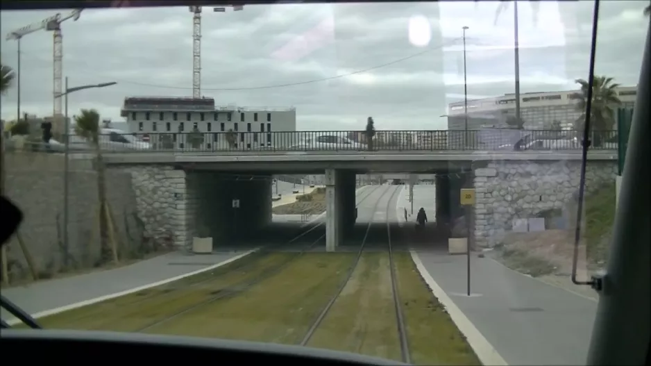 Nice tram line 2 Airport terminal 2 - Magnan (2018-2019)