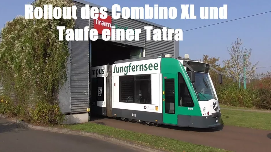 Potsdam Tram: Rollout of the Combino XL and christening of a Tatra (2017)