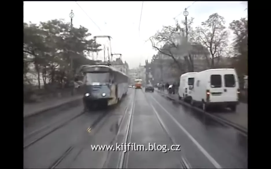 Prague, tram line 22 in driver cab. part 3