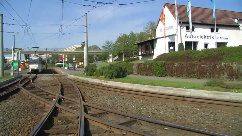Ride in the driver's cabin Line 2 - Gera and its tram (2009)