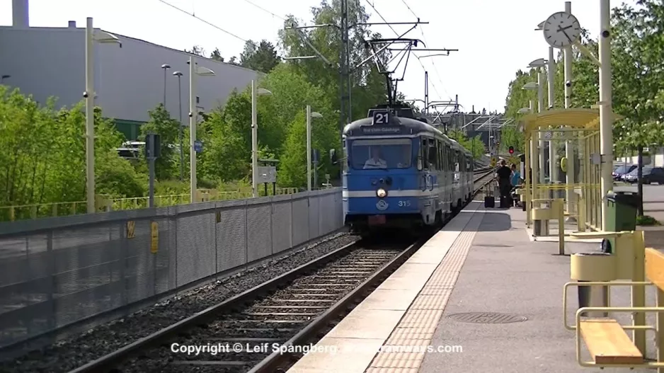 SL Lidingöbanan, Stockholm. Part 9. Gåshaga bridge terminal stop