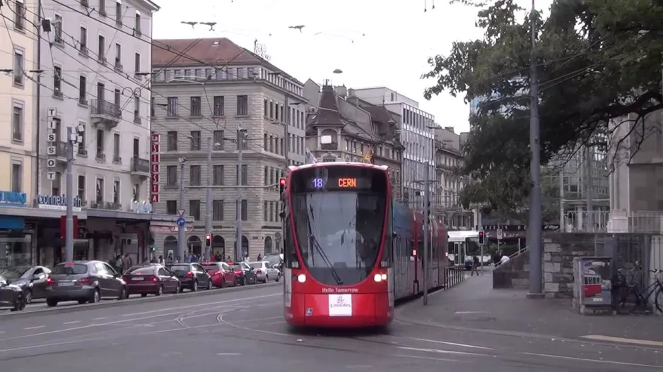 Trams in Geneva Sept 2013 - Trams Genevois TPG