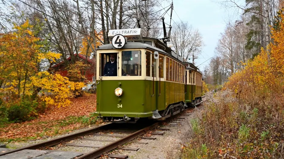 Trams in Malmköping - Autumn 2024