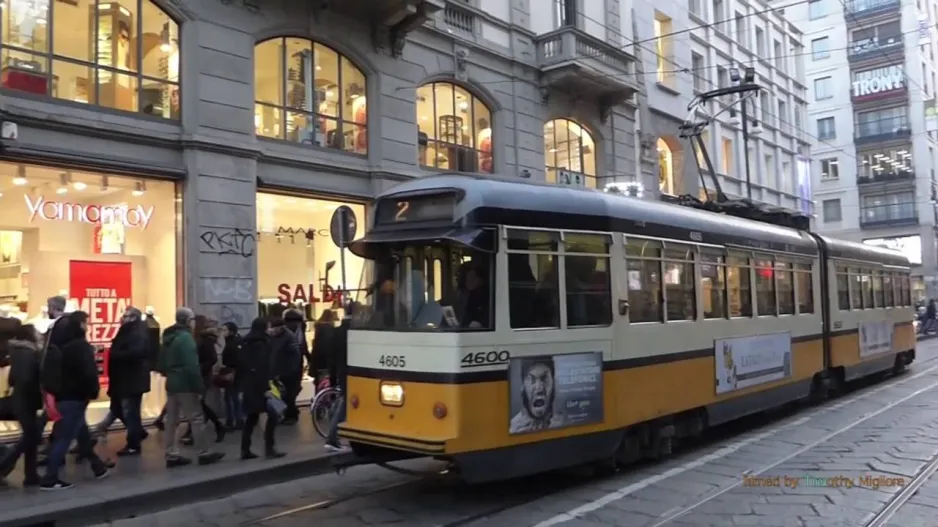 Trams in Milan, Italy, 2016 - Tram network in Milan