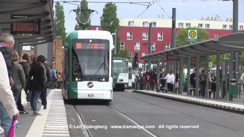 ViP Potsdam Trams at Hauptbahnhof, Potsdam, Germany